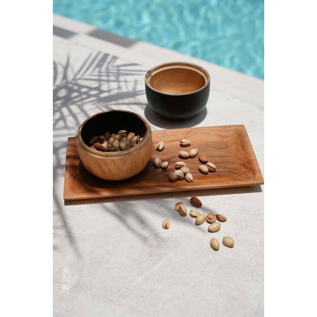 Teak Root Sushi Plate - 31x15 cm