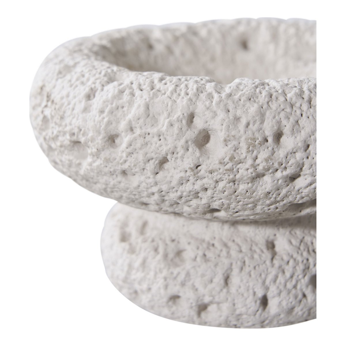 Grijze Cement Kaarshouders - Set van 2