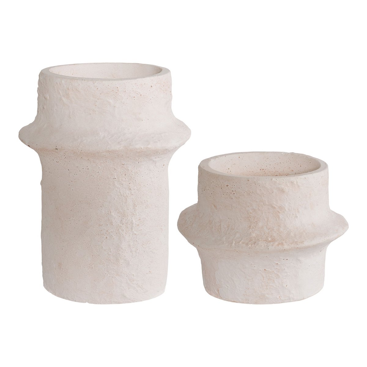 Witte Cement Kaarshouders - Set van 2