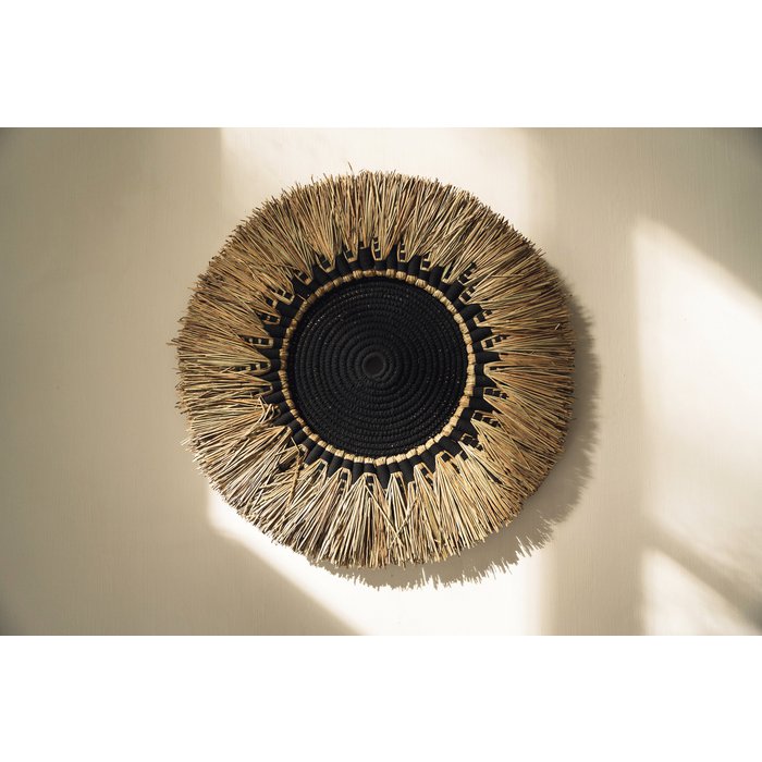 Raffia macramé muurdecoratie