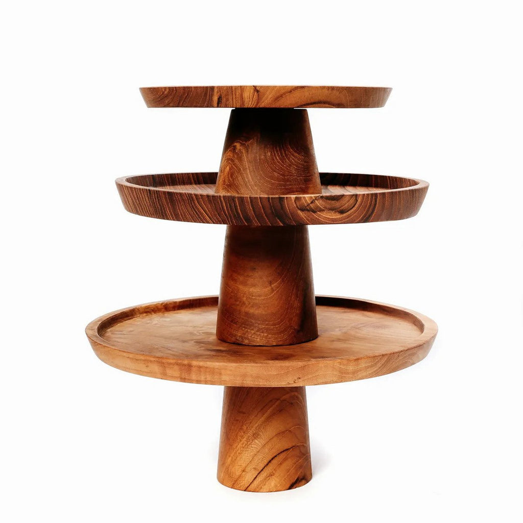 The Teak Root Cake Dish - 24x24 cm
