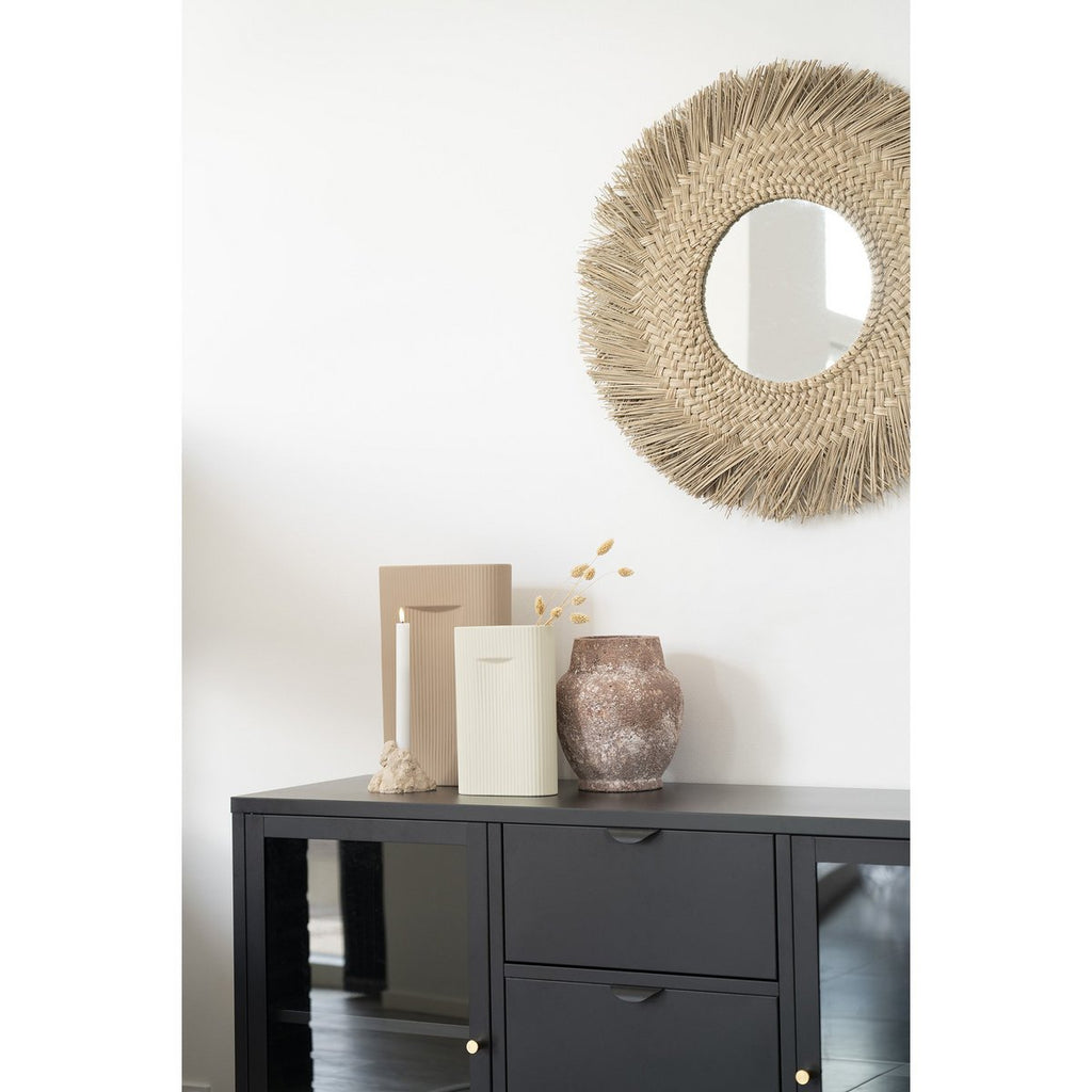 Vaas in keramiek - grijs - 16,5x6,5x26 cm