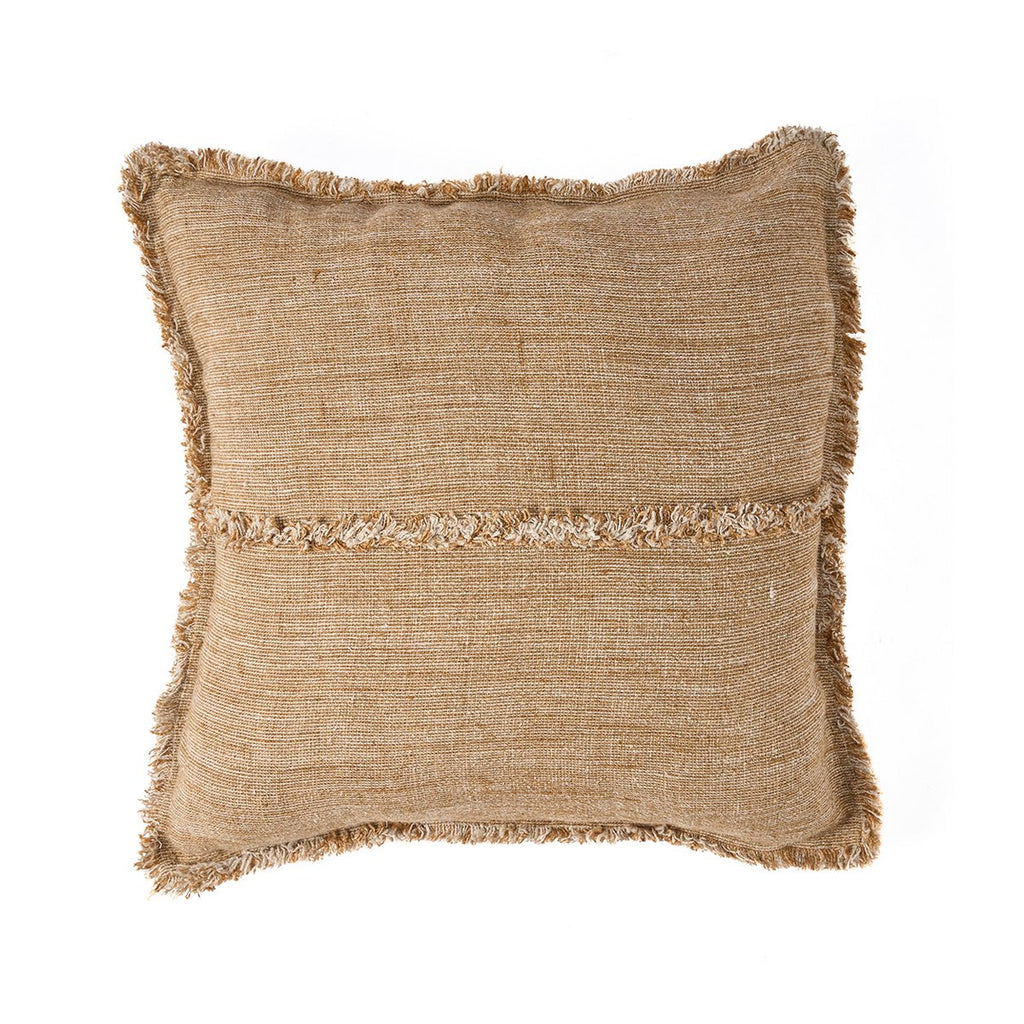 De Sahara Fringe Kussenhoes - Natuurlijk Bruin - 50x50