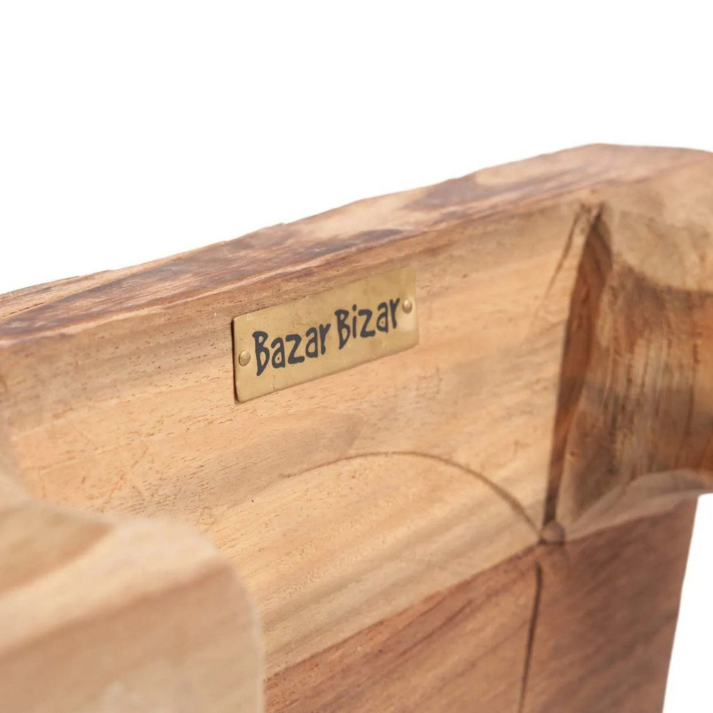 Dienblad natuurlijk teakhout