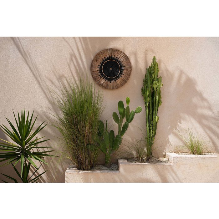 Raffia macramé muurdecoratie