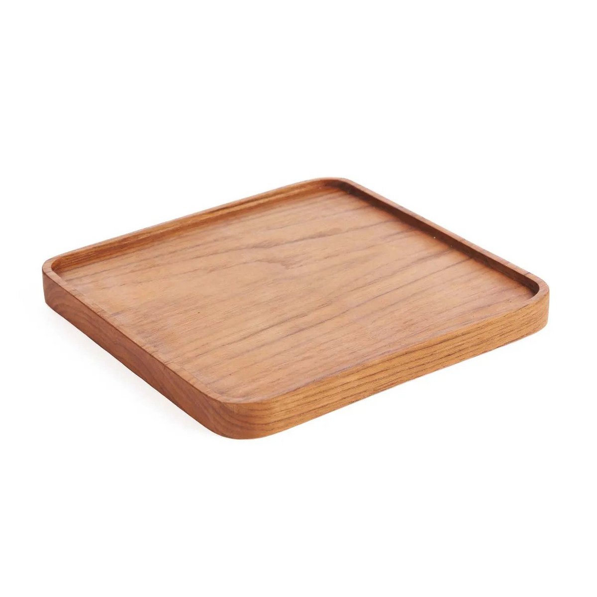 Het Teak Vierkant Bord - 20x20 cm