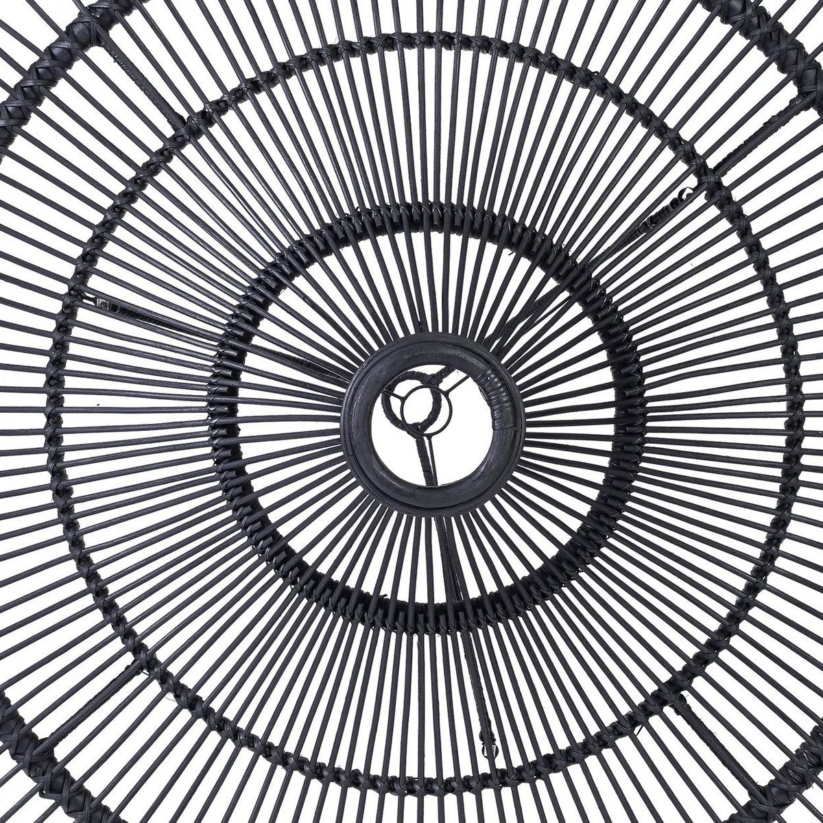 Sky hanglamp van zwart rotan