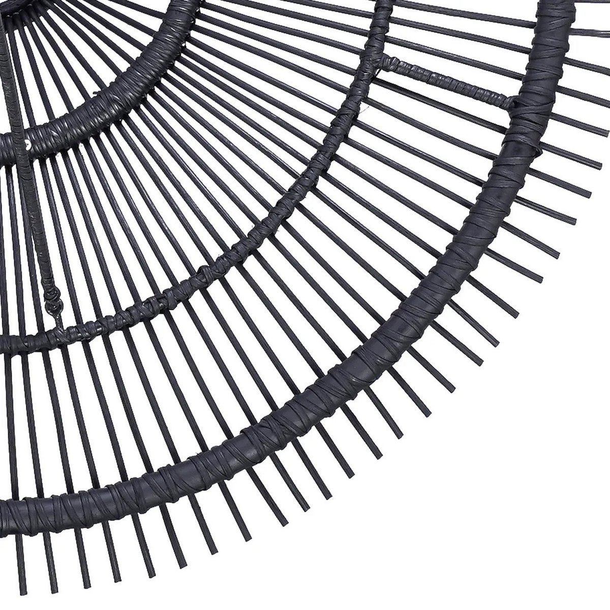 Sky hanglamp van zwart rotan