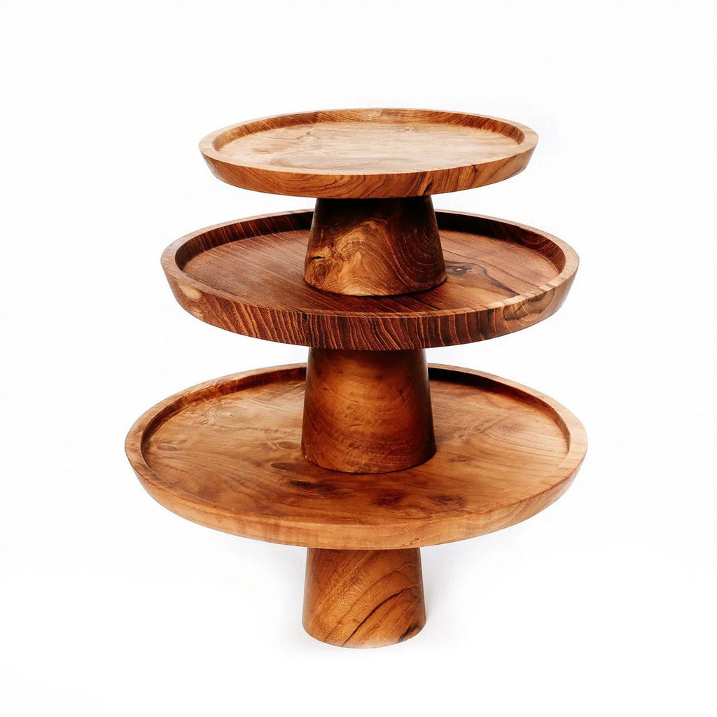 The Teak Root Cake Dish - 20x20 cm