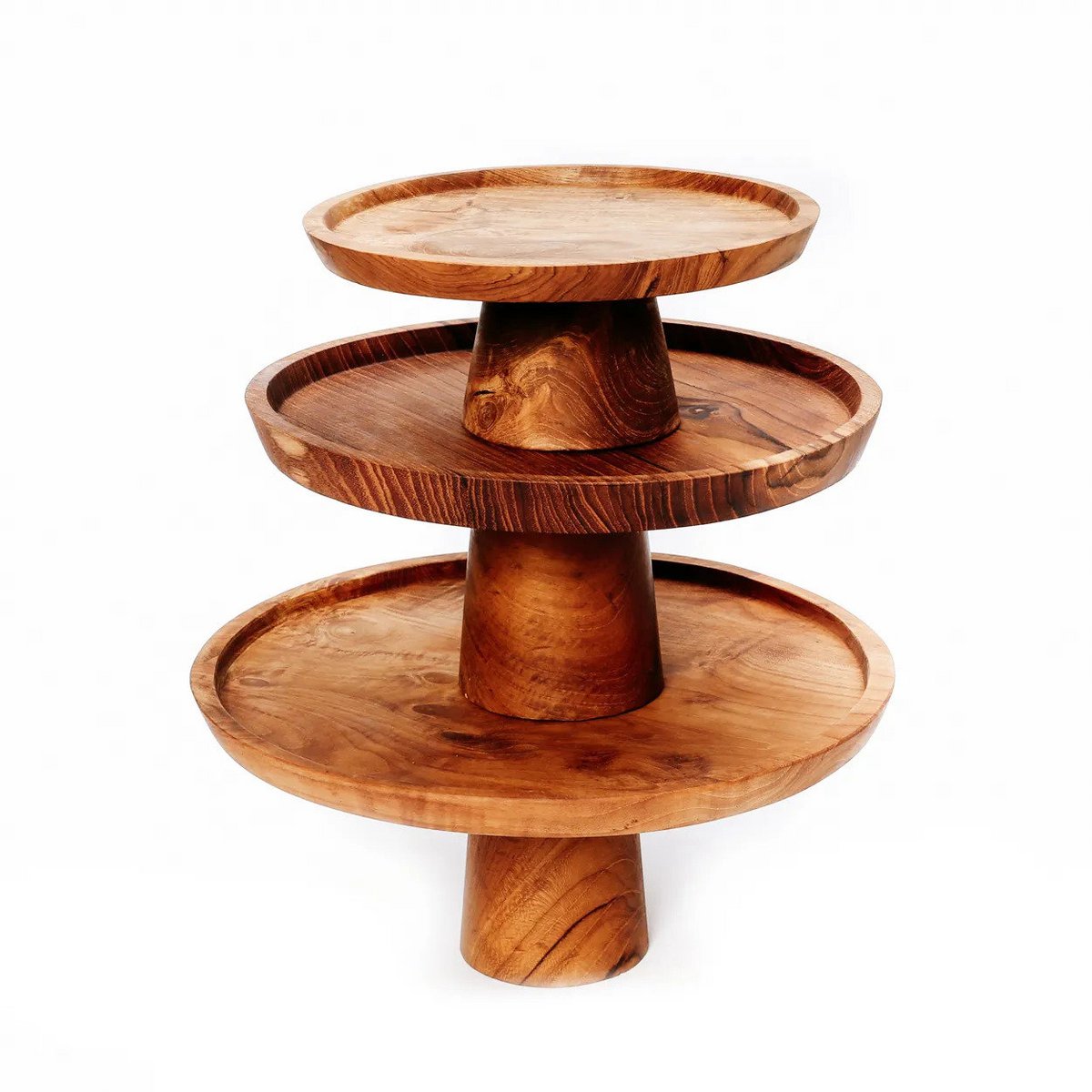 The Teak Root Cake Dish - 20x20 cm