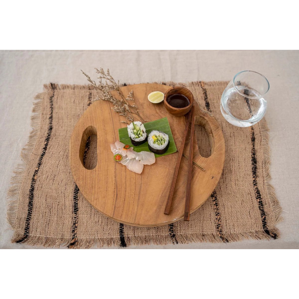 Teak Root Tray - 30x30 cm
