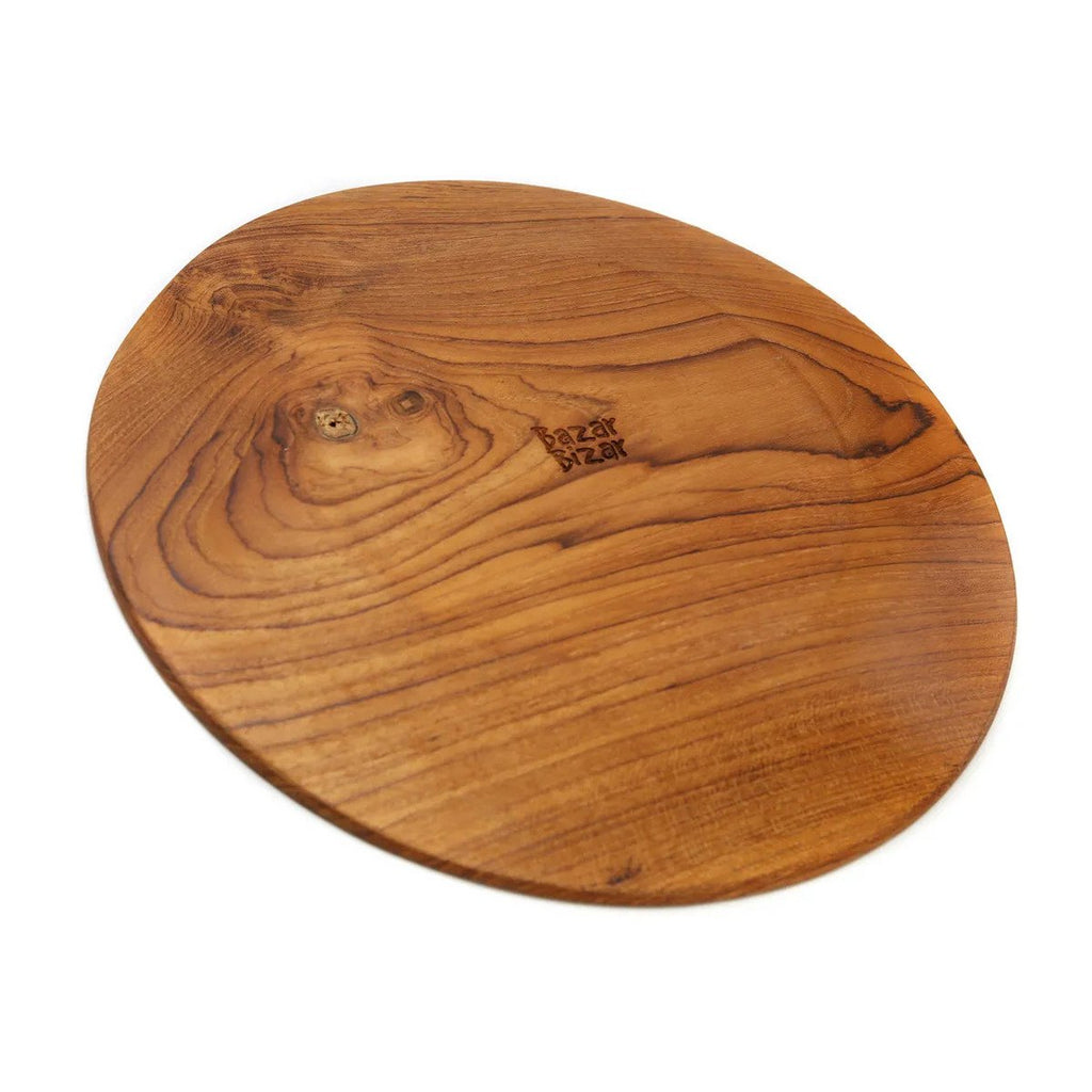 The Teak Root Round Plate - 35x35 cm