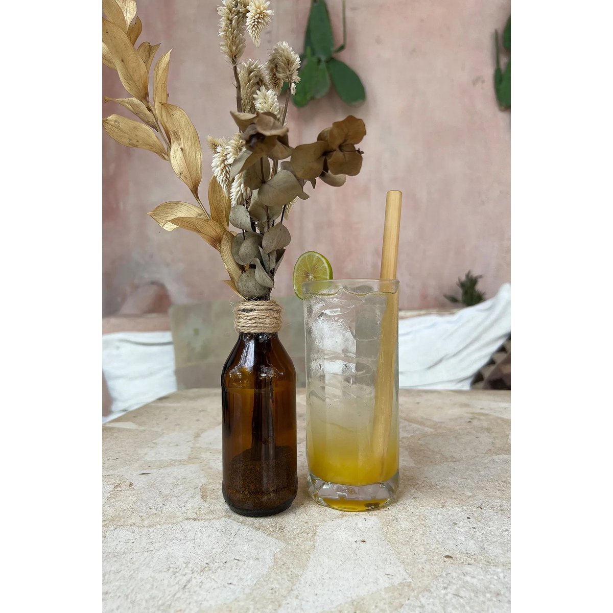 Herbruikbare bamboe drinkrietjes