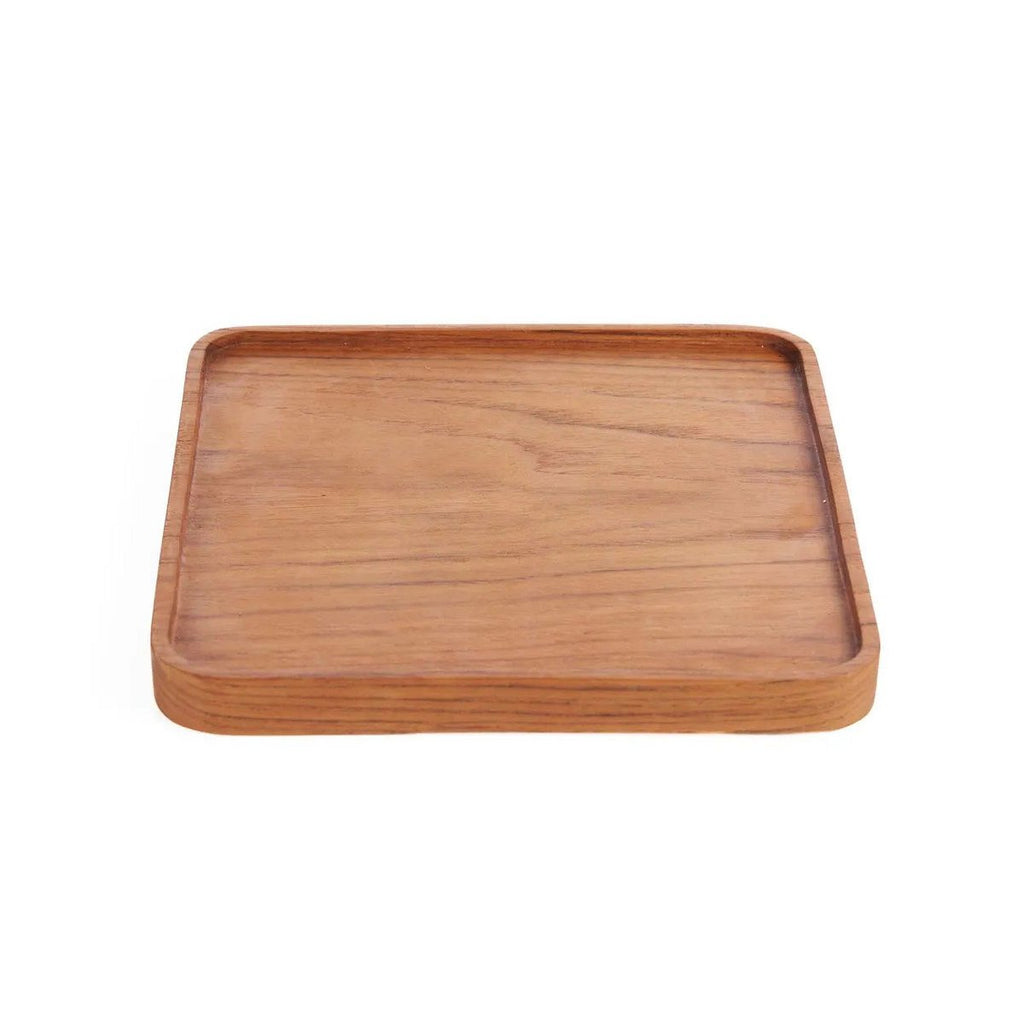Het Teak Vierkant Bord - 20x20 cm