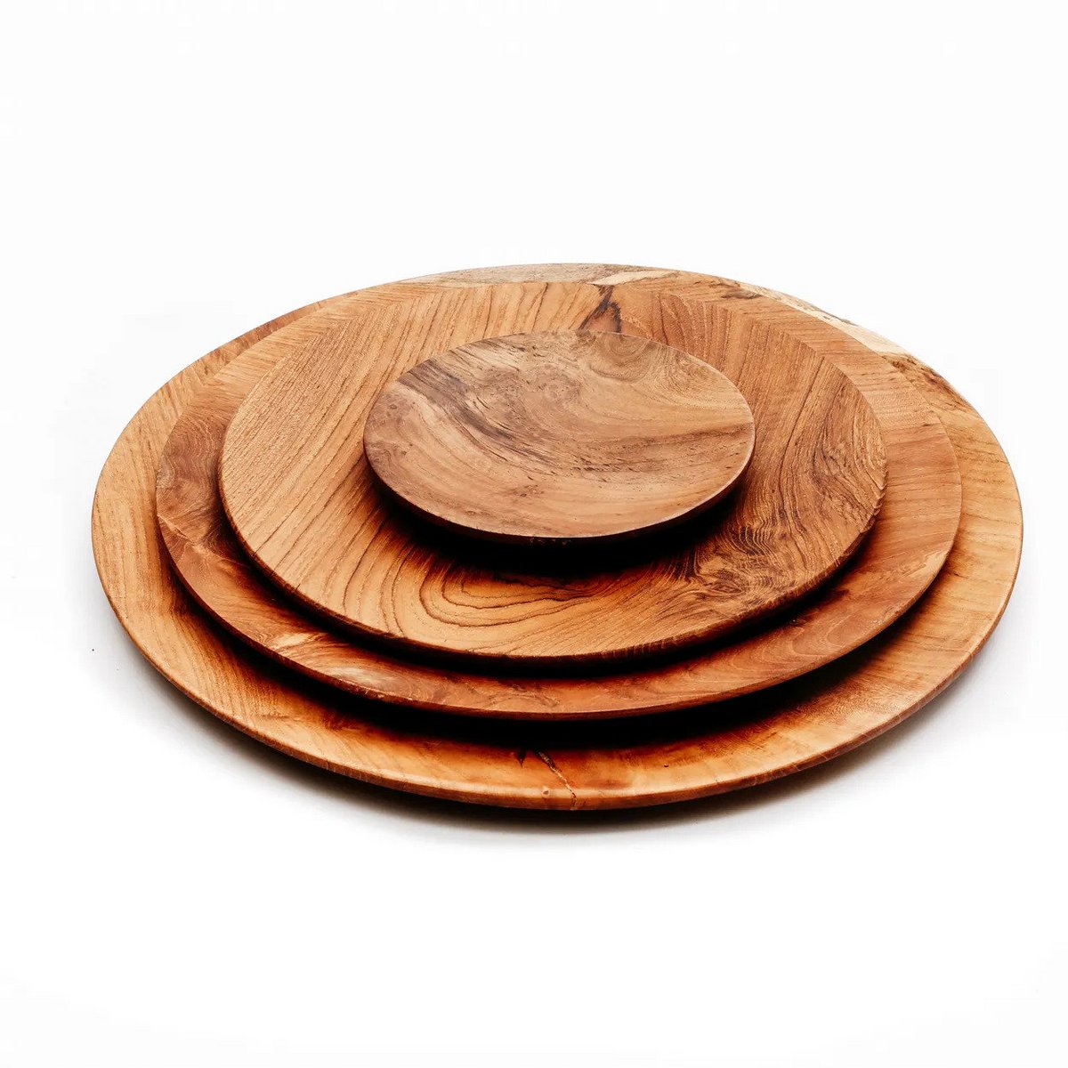 The Teak Root Round Plate - 25x25 cm
