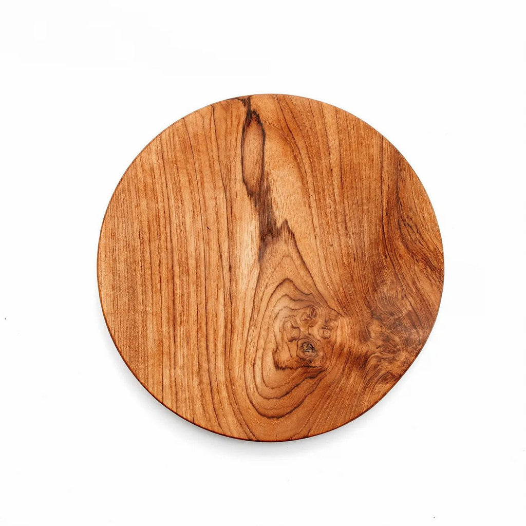 The Teak Root Round Plate - 25x25 cm