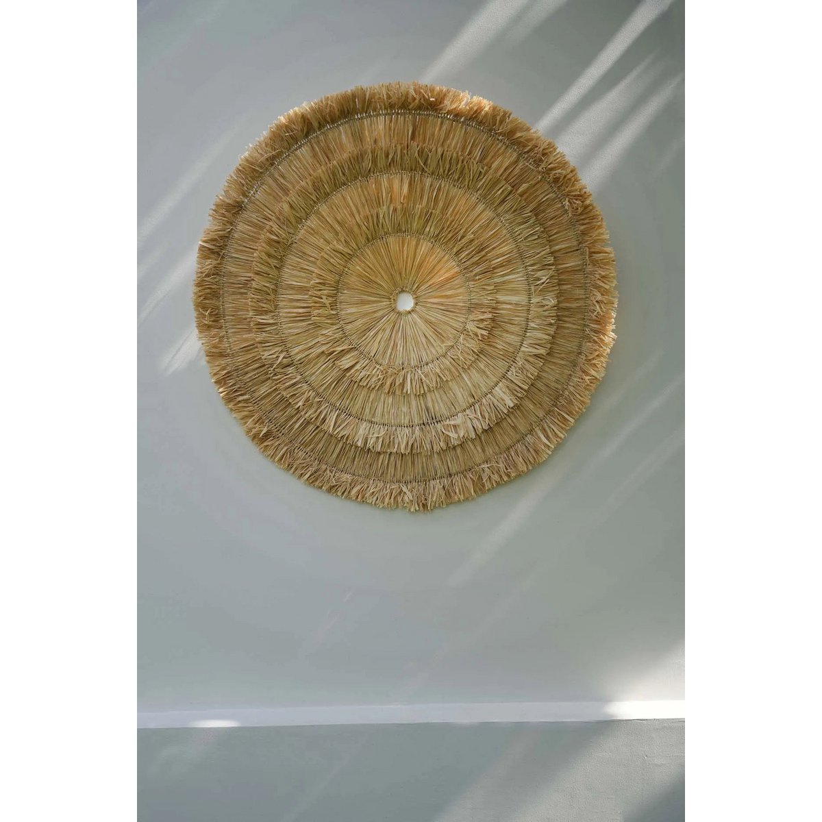 Sehseh wanddecoratie van sisal