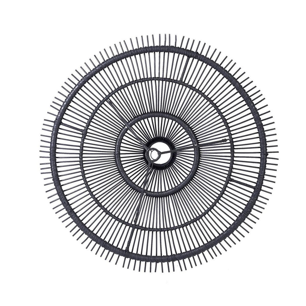 Sky hanglamp van zwart rotan