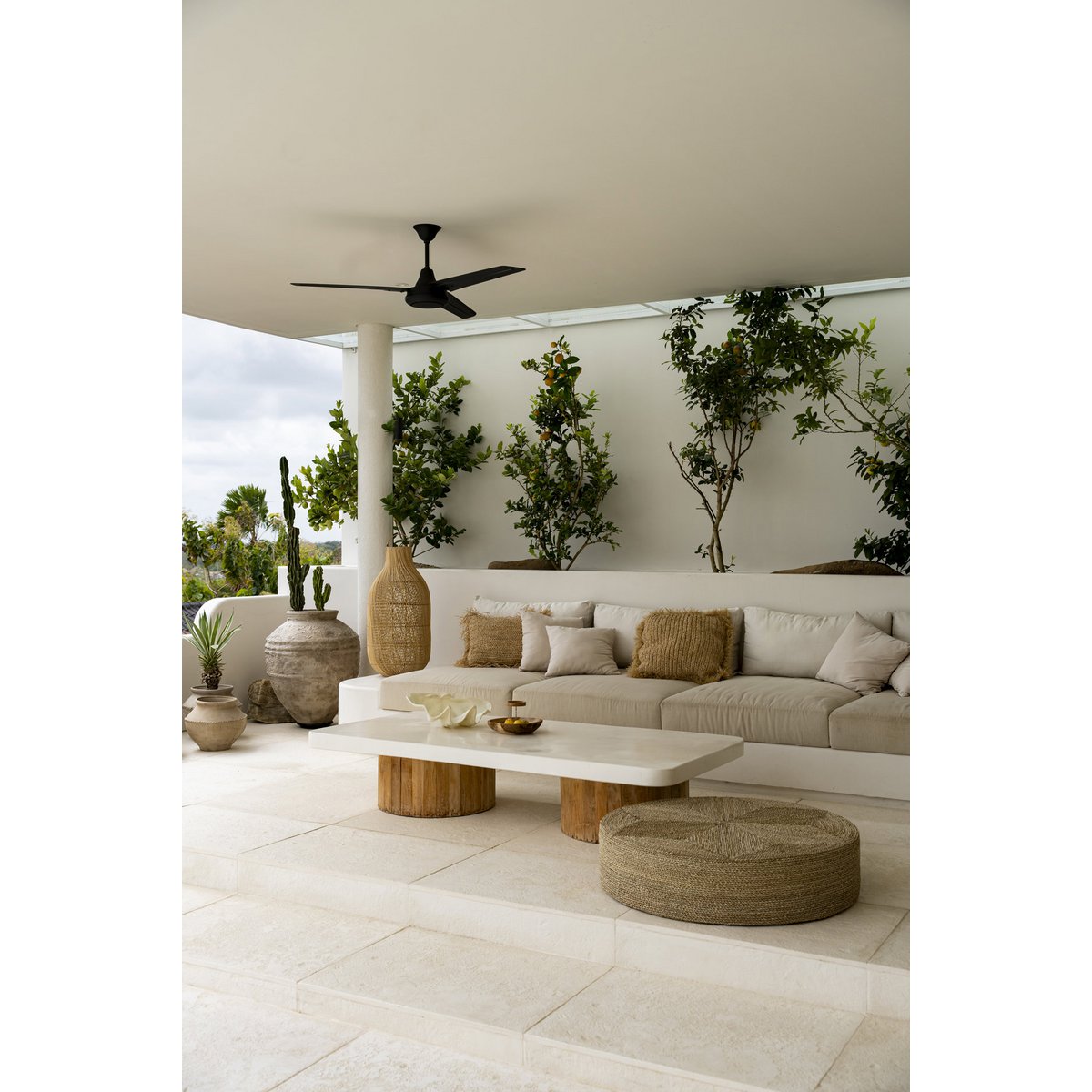 Grote poef van zeegras