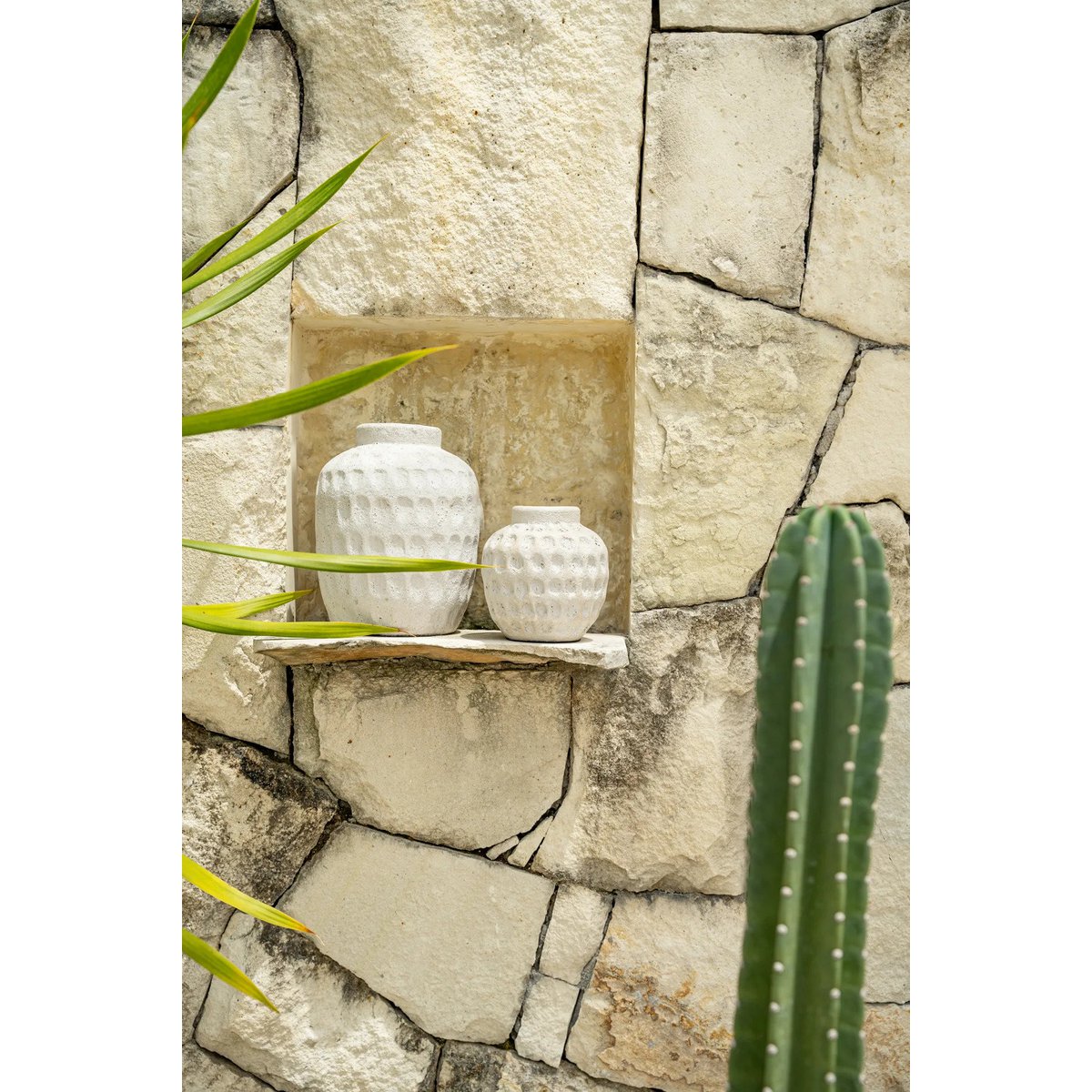 Funky terracotta vaas