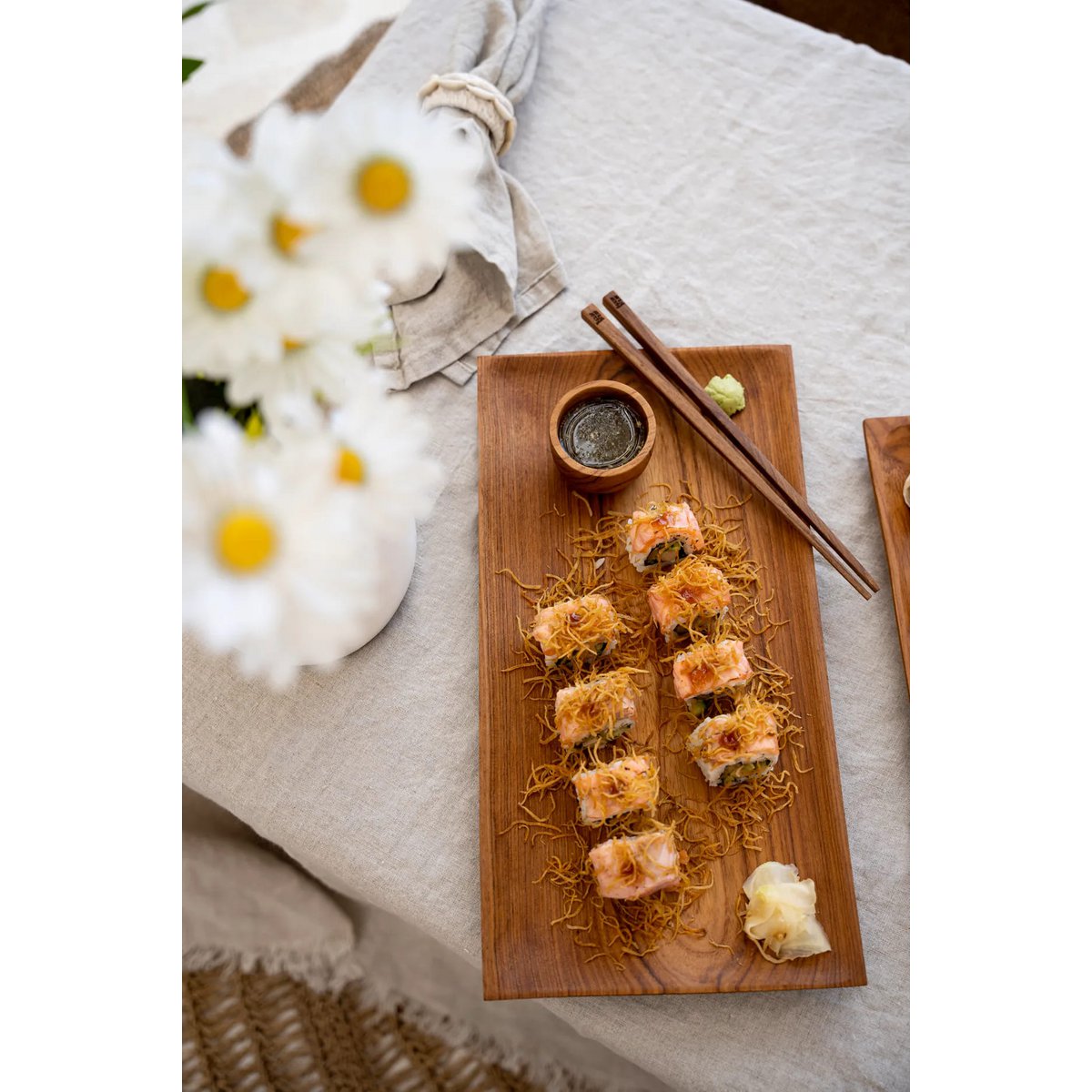 De teakwortelstokjes