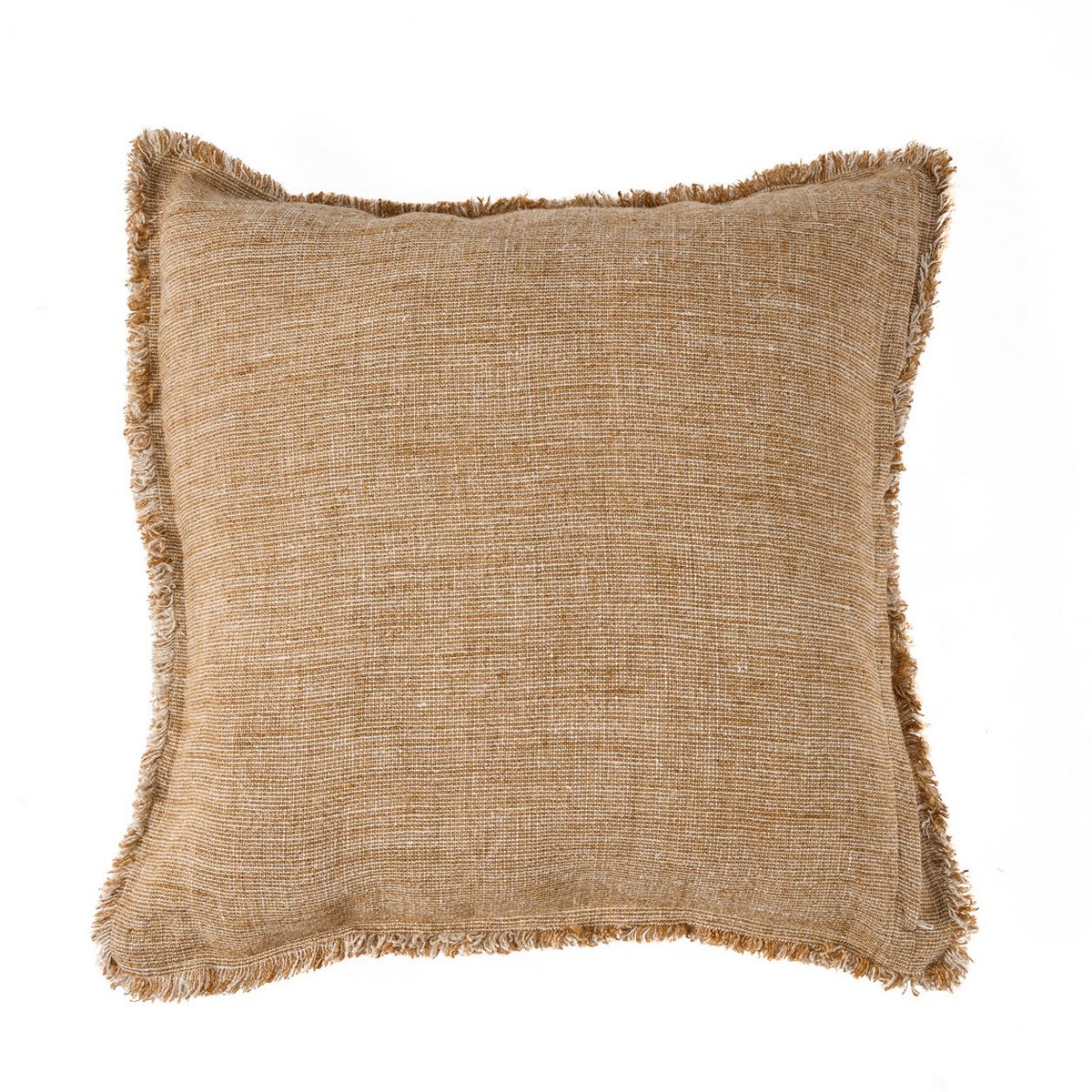 De Sahara Fringe Kussenhoes - Natuurlijk Bruin - 50x50