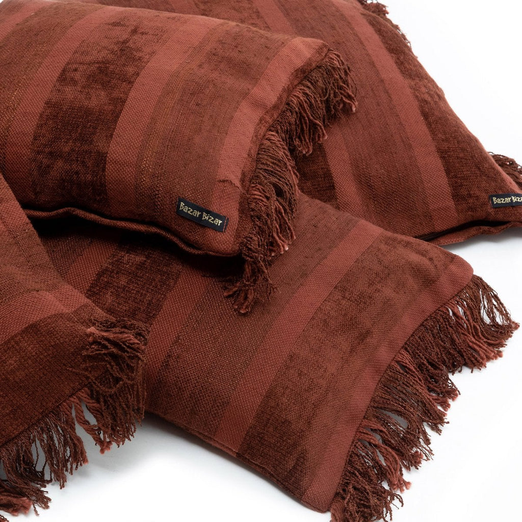 The Oh My Gee Kussenhoes - Bordeaux Fluweel - 60x60