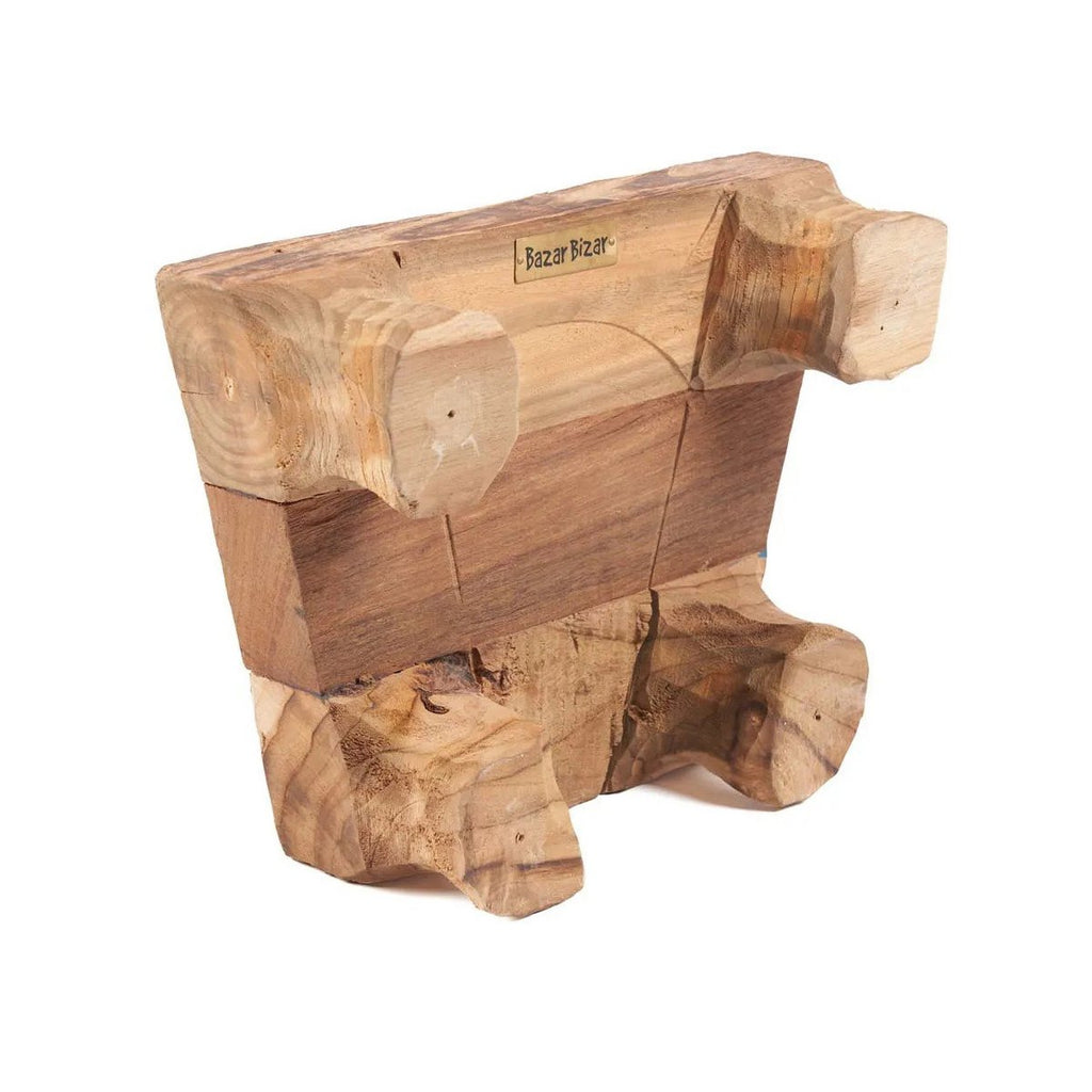 Dienblad natuurlijk teakhout