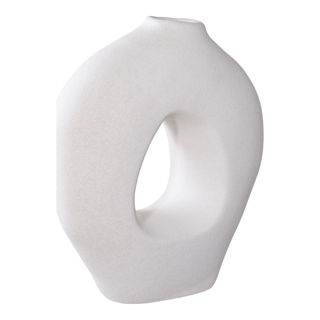Keramische Sculptuurvaas Wit
