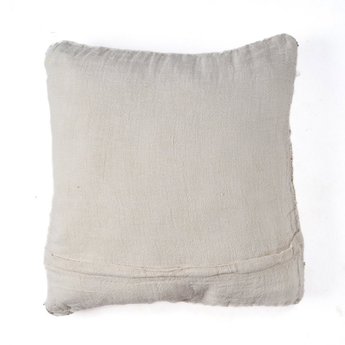 Kussenhoes met linnen draden - Wit naturel