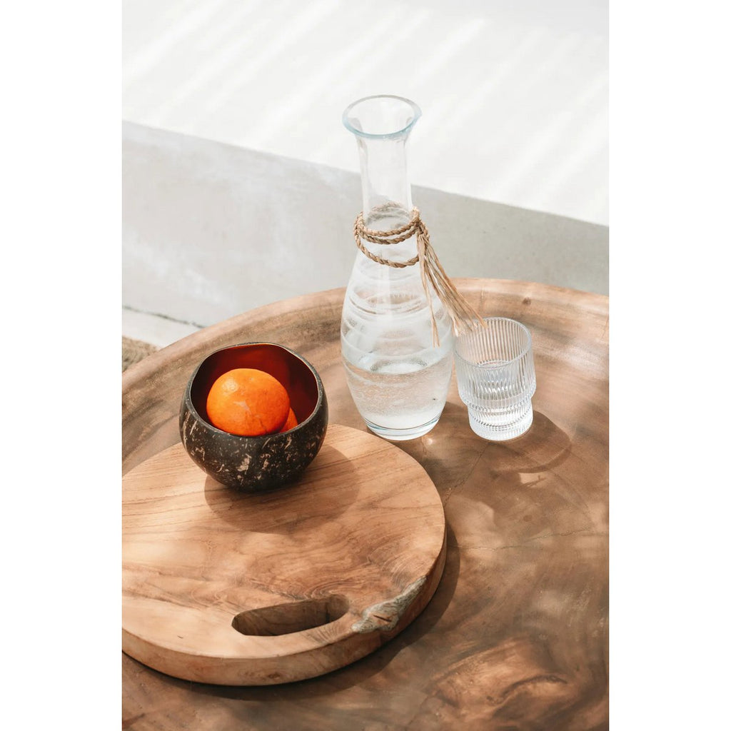 The teak Root Tray - 35x35 cm