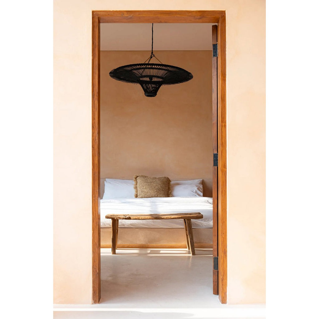 Sky hanglamp van zwart rotan