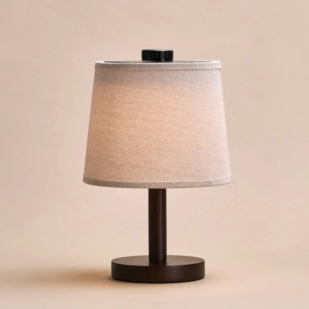 Rover Donkerbruine Houten Oplaadbare Lamp