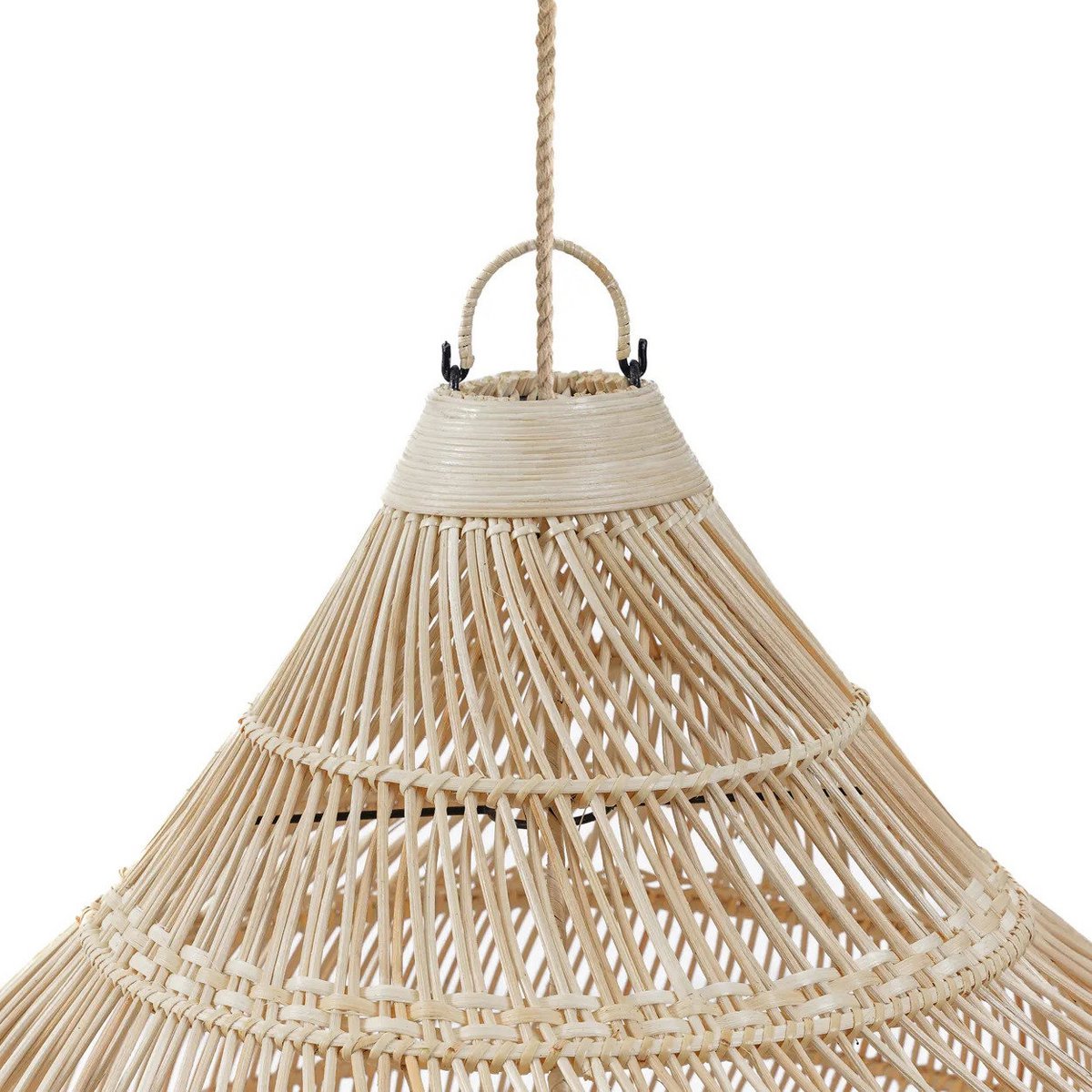 Rattan Traanvormige Lamp