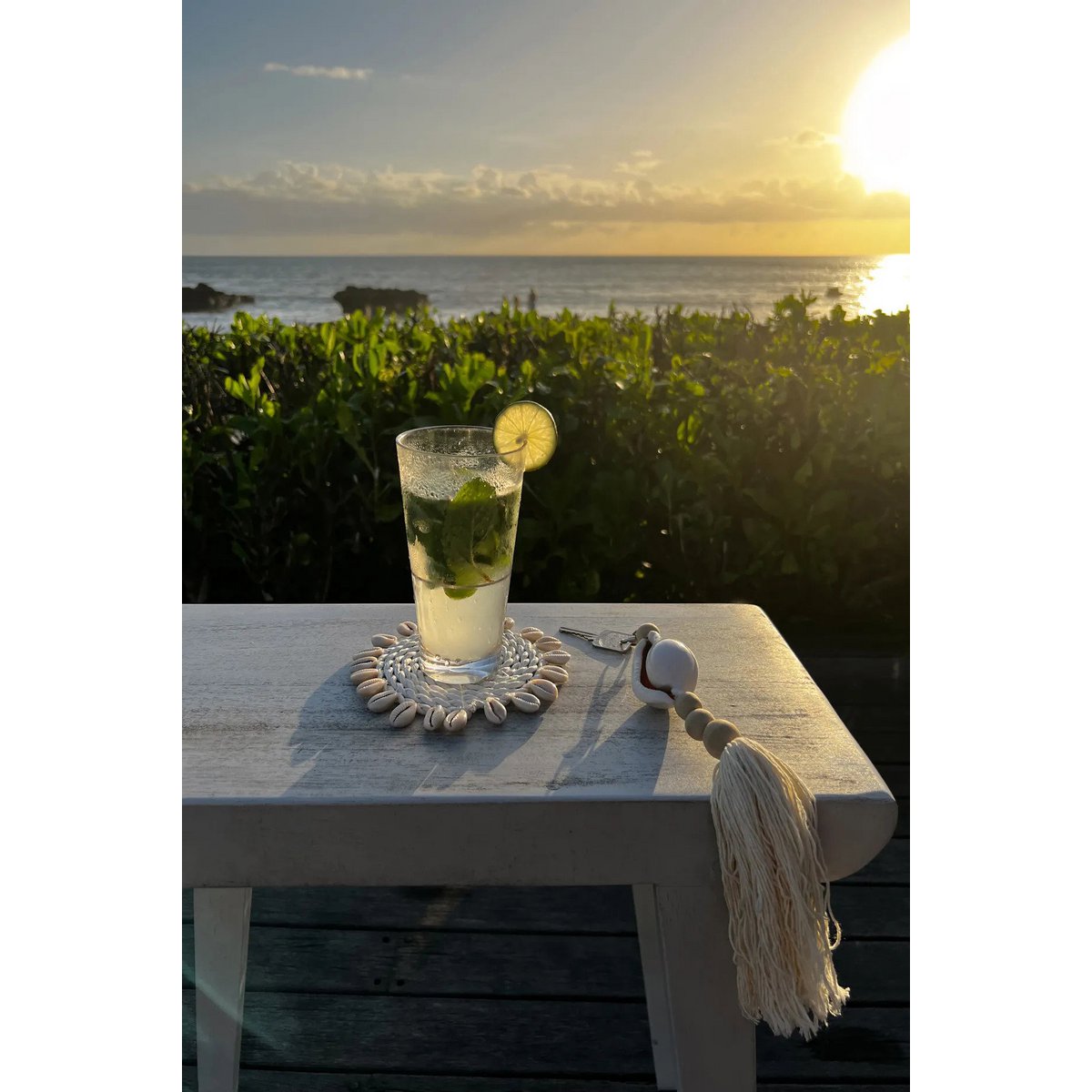 De Seagrass Shell Coaster