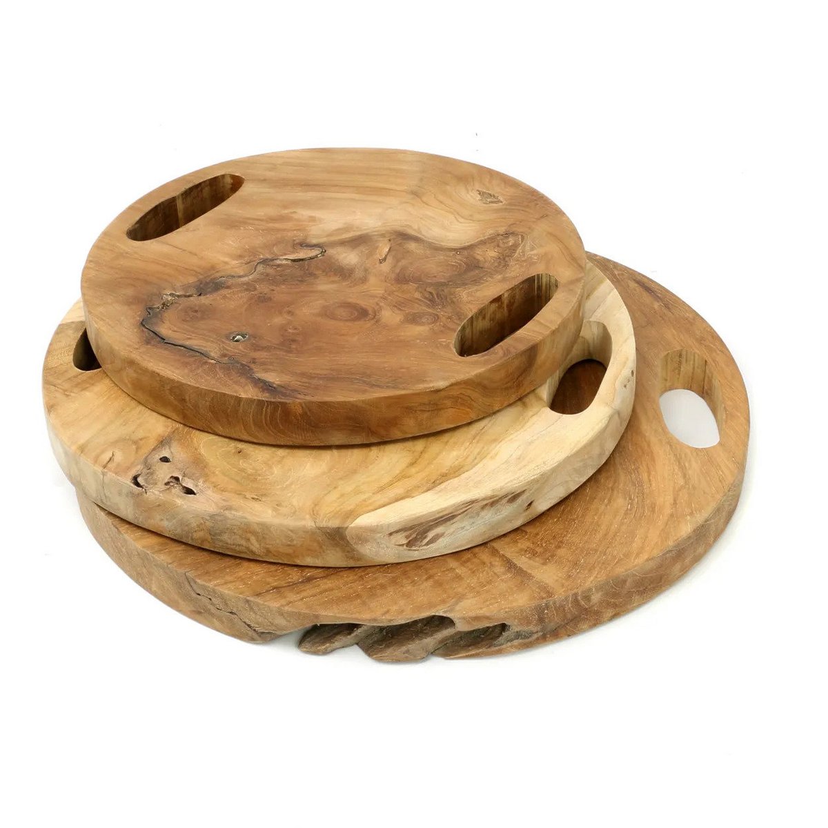 The teak Root Tray - 35x35 cm