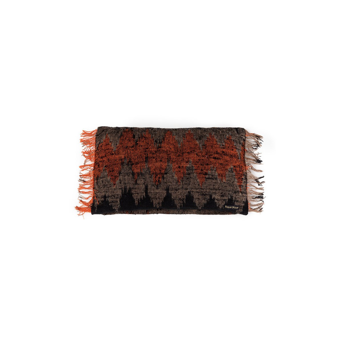The Oh My Gee Kussenhoes - Zwart Oranje - 30x50