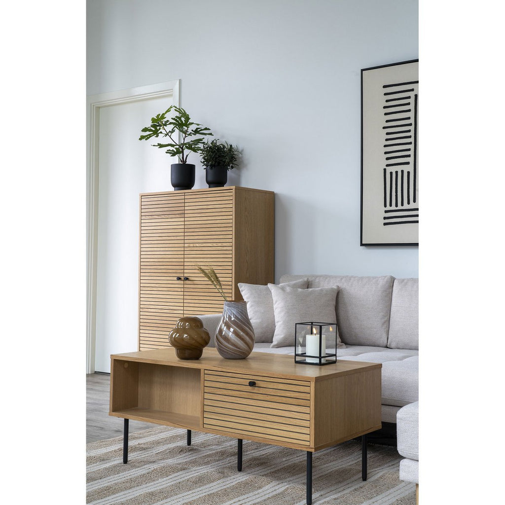 Glazen Vaas Bruin – Organische Vorm – Ø16,5 x 17 cm