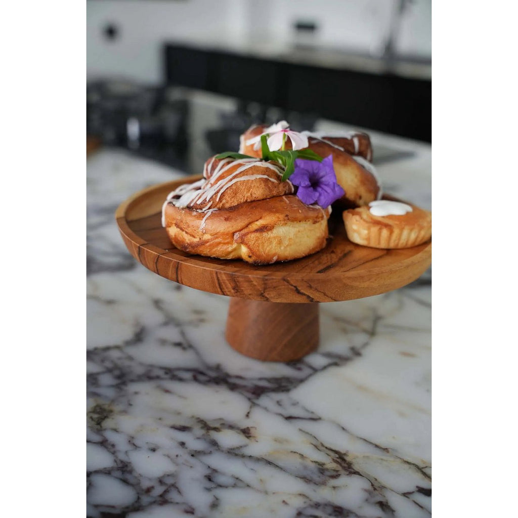 The Teak Root Cake Dish - 24x24 cm