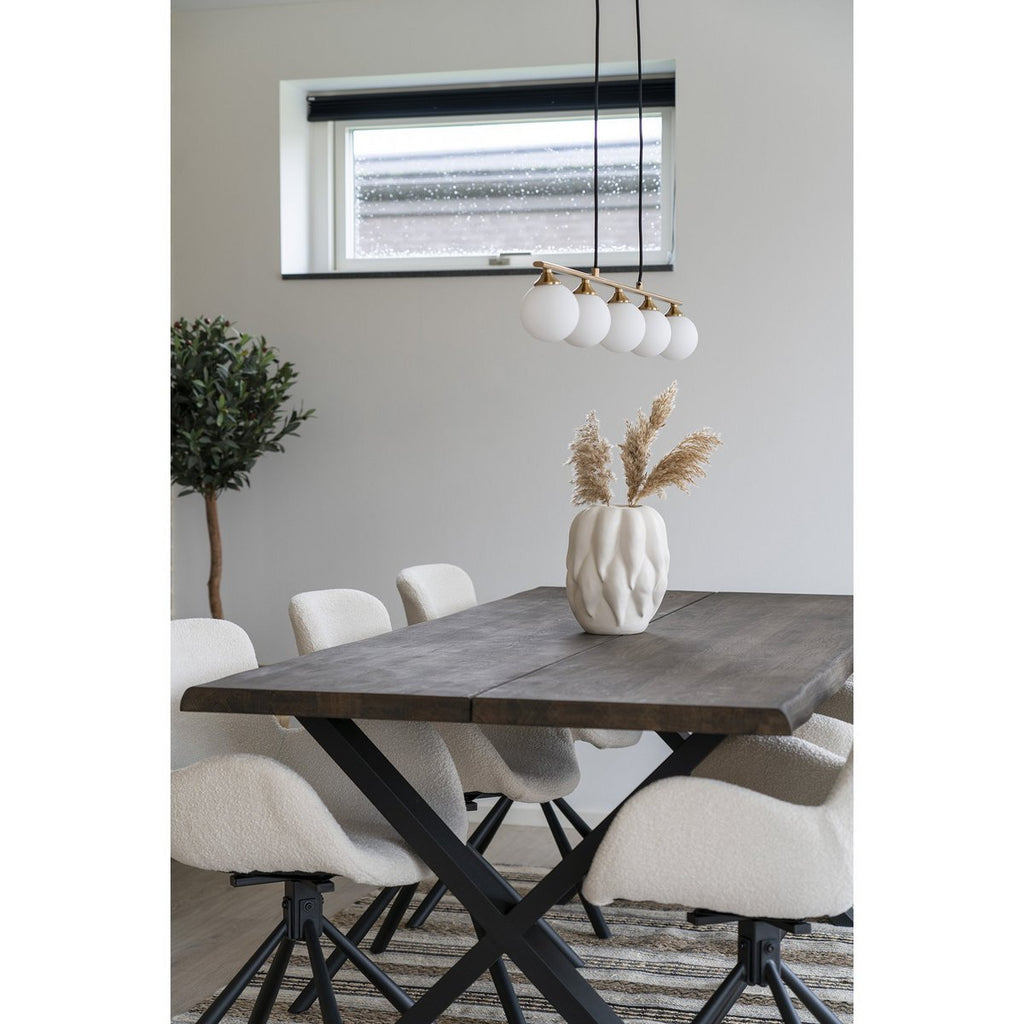 Keramische Vaas Beige – Organisch Reliëf 26 cm