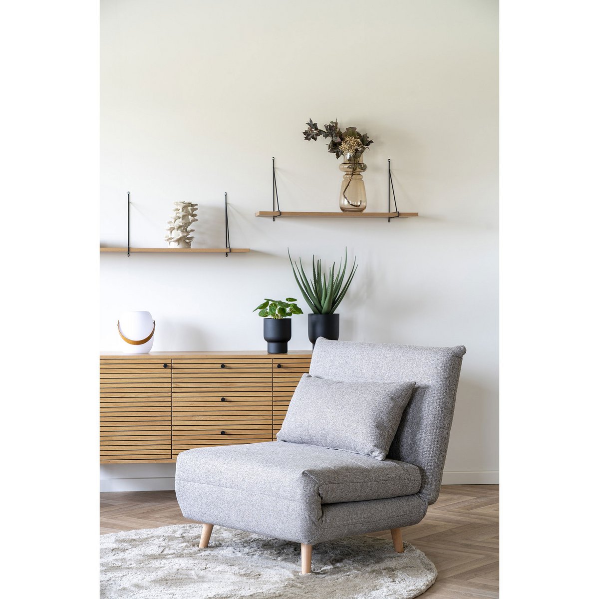 Gerookt Glazen Vaas Bruin