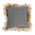 De Katoenen Bonita Kussenhoes - Naturel Zwart - 60x60