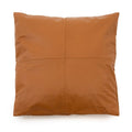 The Four Panel Leren Kussenhoes - Camel - 60x60