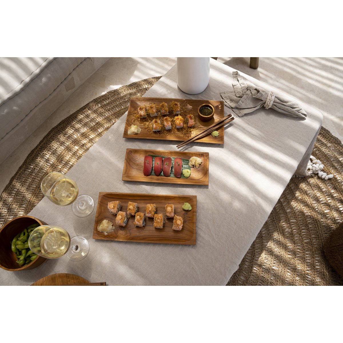 Het linnen tafelkleed - 150 x 150 cm