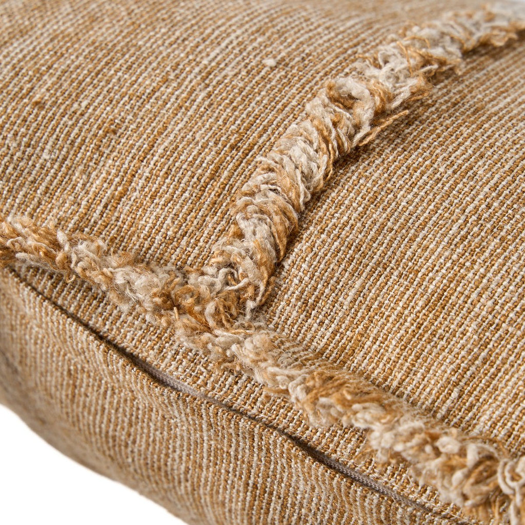 De Sahara Fringe Kussenhoes - Natuurlijk Bruin - 50x50